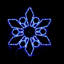 LED 菱形中雪花 藍白藍白