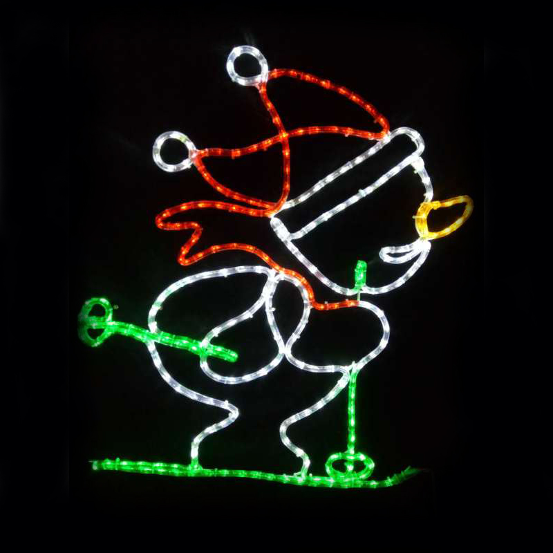 LED 滑雪聖誕老公公