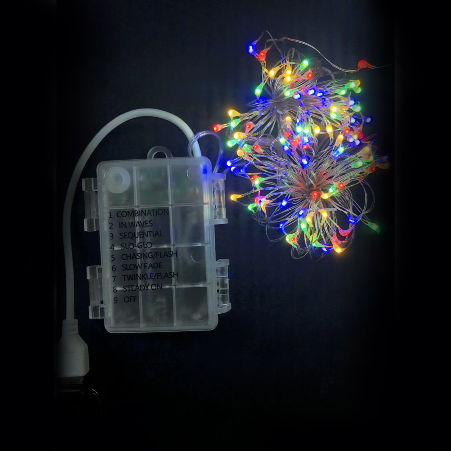  LED 電池盒燈 (銅絲燈) USB 彩色