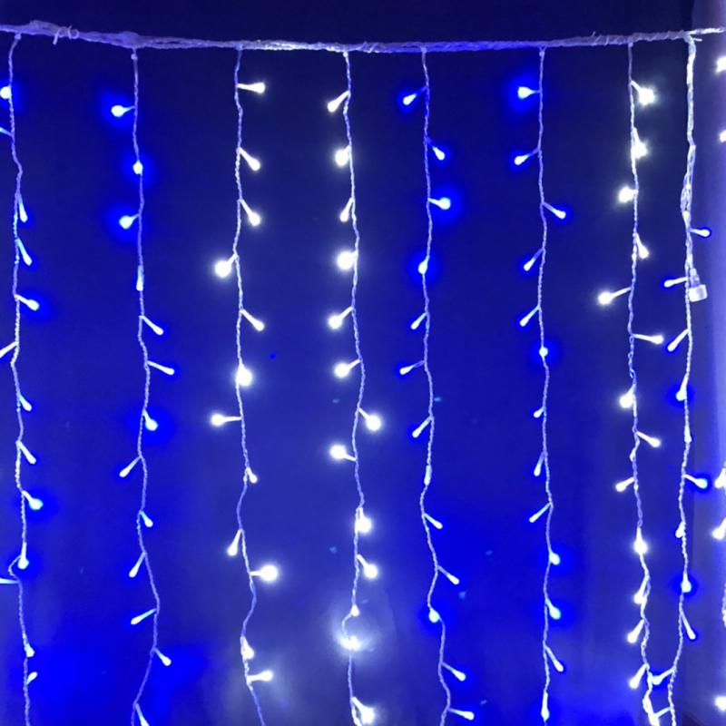 LED 藍白光窗簾燈