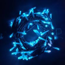 LED 湖水藍串燈+閃白