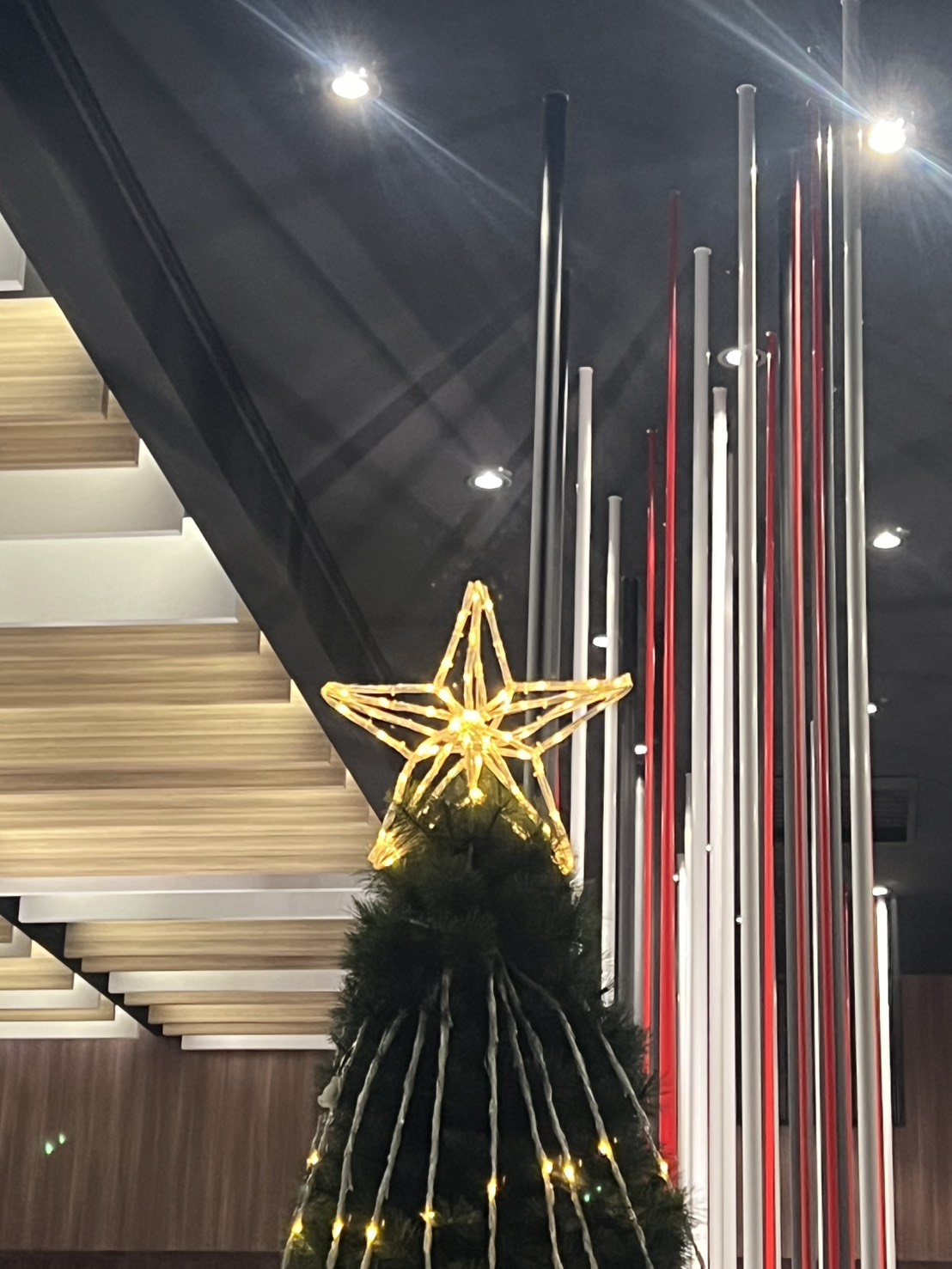 聖誕燈 3D立體五角樹頂星 彩光