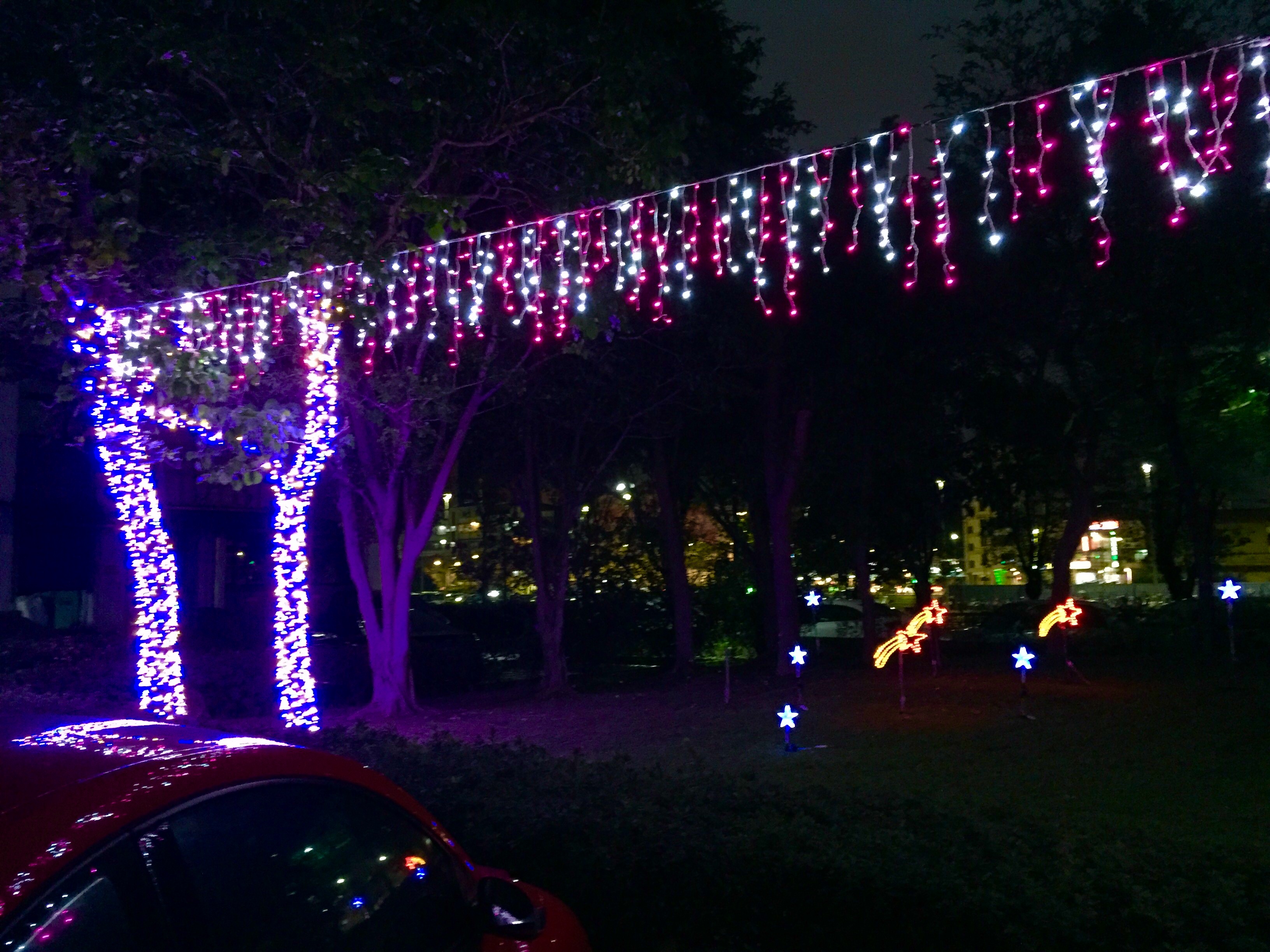 聖誕燈 粉白光冰燈