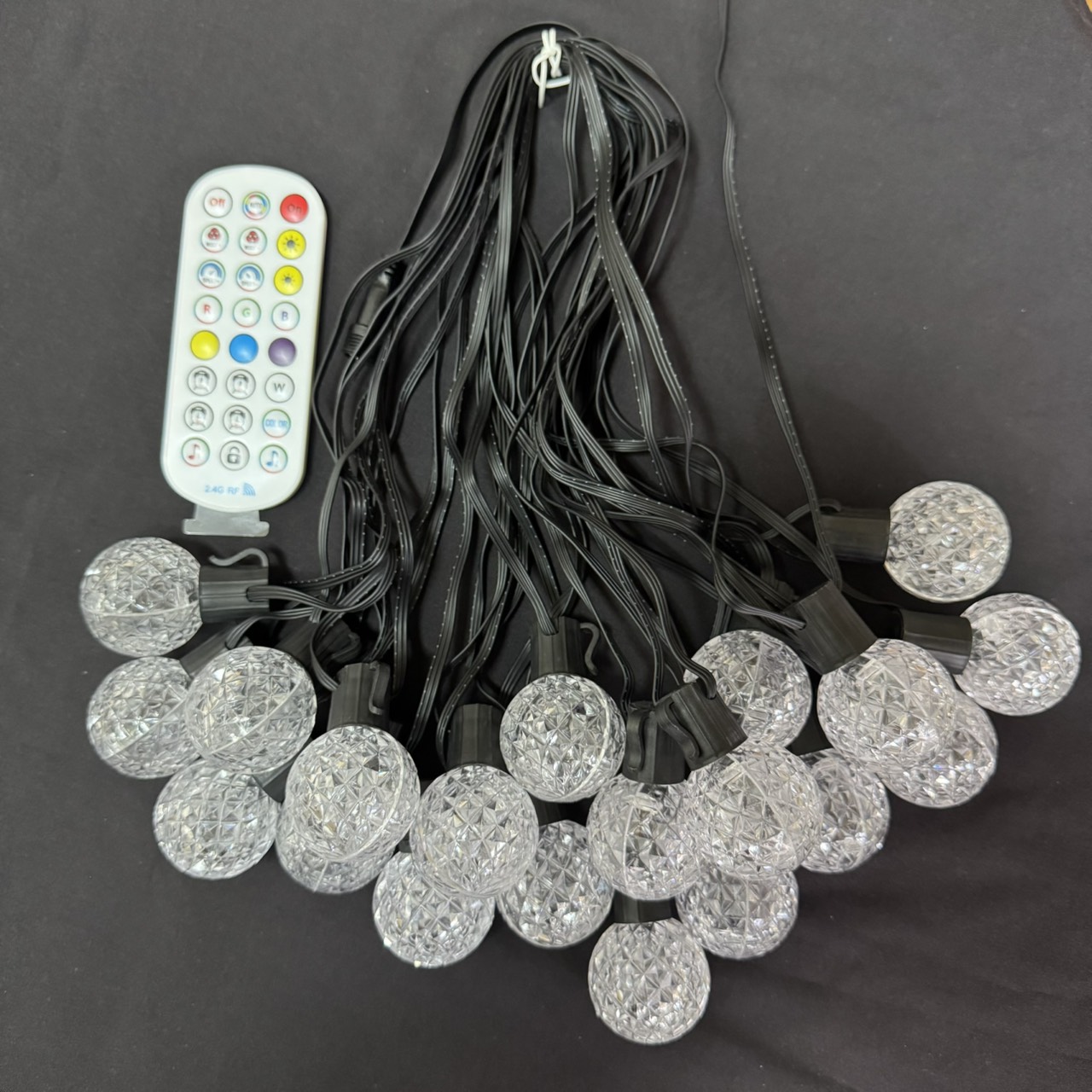 聖誕燈 G40幻彩鑽石皮線跑馬燈串