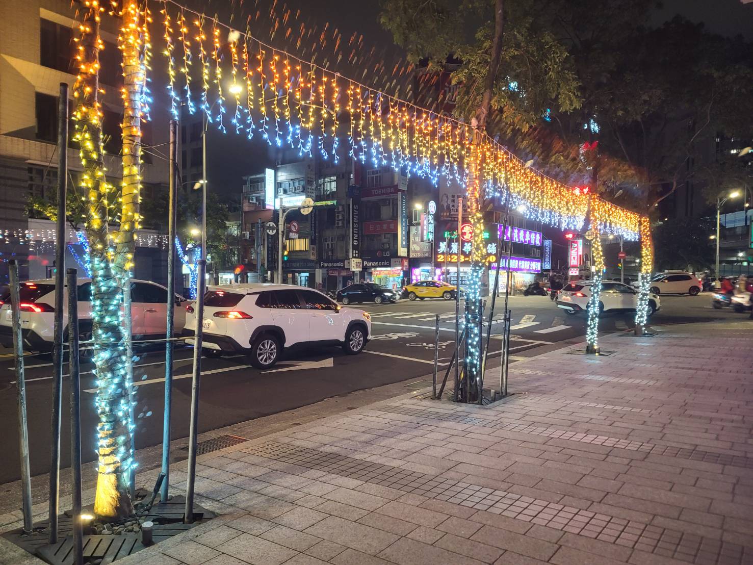 聖誕燈 三色窗簾燈