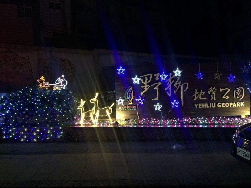 聖誕燈 閃亮藍白六星星