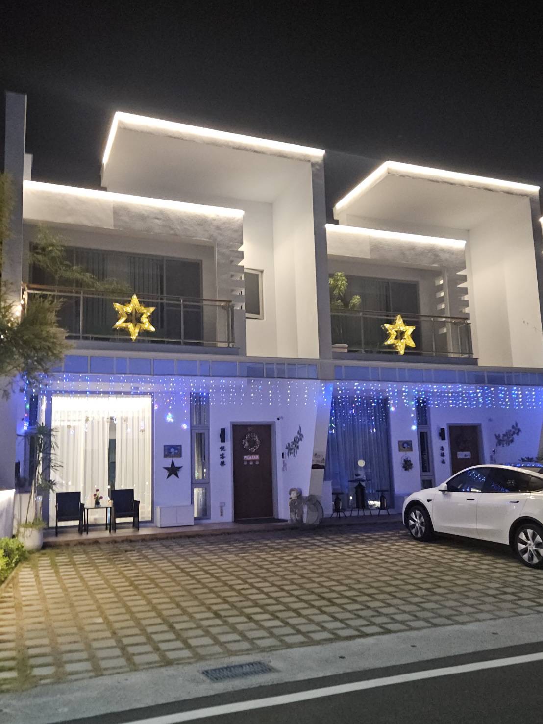 聖誕燈 藍白光冰燈