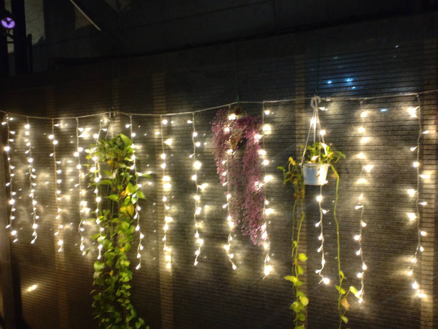 聖誕燈 暖白光窗簾燈