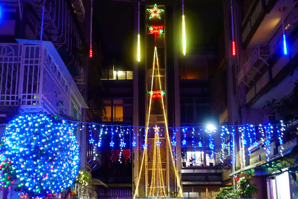 聖誕燈 藍白小雪花冰燈