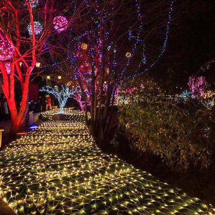 聖誕燈 暖白光網燈