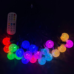 聖誕燈 G40幻彩鑽石皮線跑馬燈串